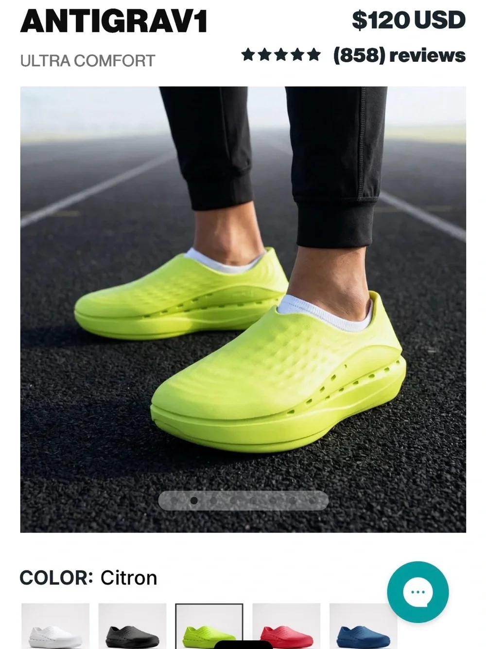 STAND Slip-On Foam Sneaker in Neon Yellow Women 7.5